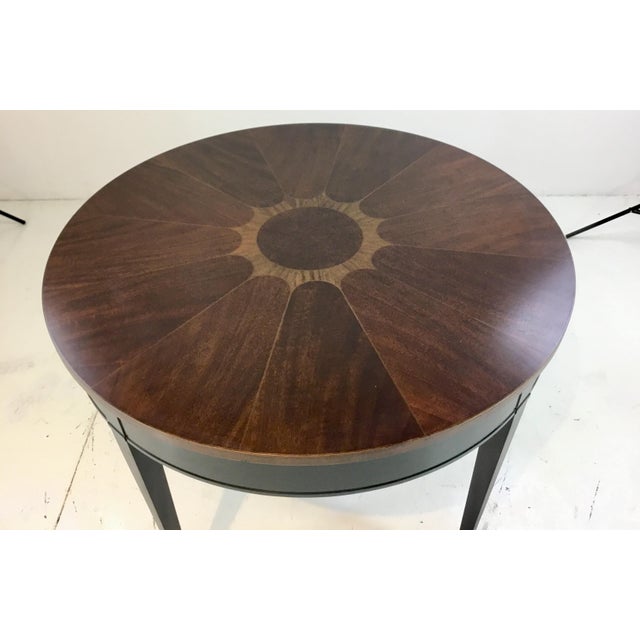 Vintage 1970's Baker Wood Inlay End Table/Center Table ...