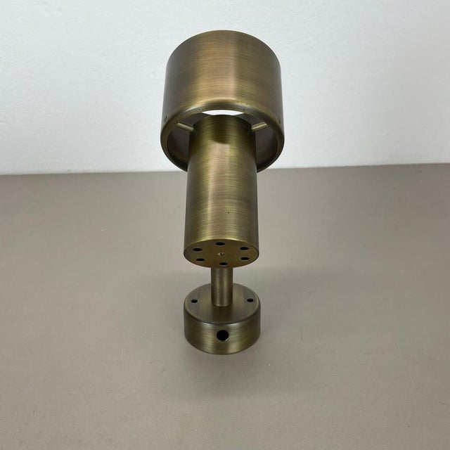 Minimalist Brass Tube Spot Wall Lights, Italy, 1970s, Set of 2 For Sale - Image 9 of 18