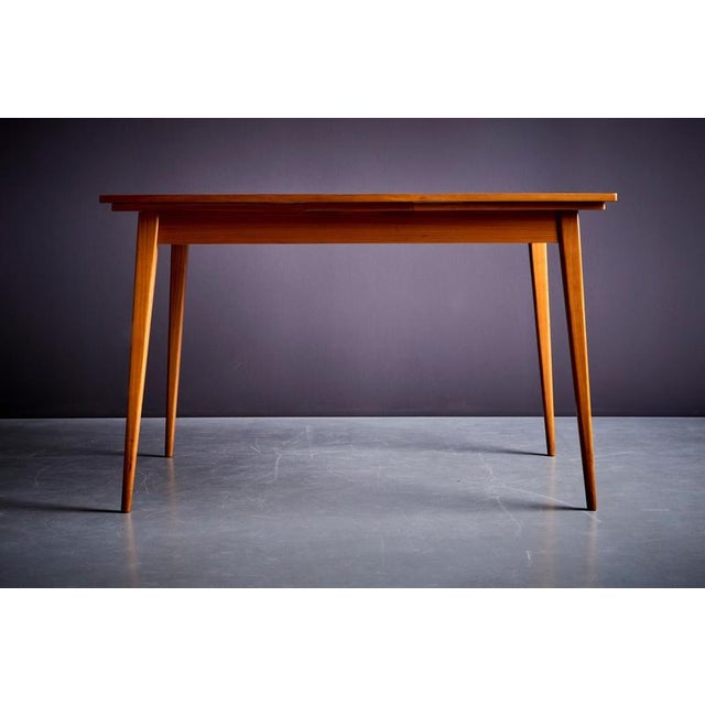 1960s Dining Table in Cherry Wood attributed to Ernst-Martin Dettinger, 1960s For Sale - Image 5 of 10