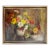 Vibrant Floral Still Life Oil Painting by Jennie Thatcher Crawford, Framed For Sale