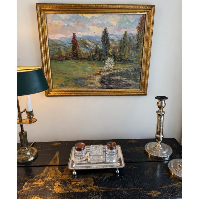 Early 19th Century Georgian Old Sheffield Plate Silverplated Partners Inkwell Desk Set For Sale - Image 17 of 17