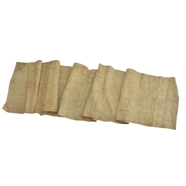 Early 20th Century Kuba Royal Appliquéd Raffia Textile 132x23 Inch For Sale - Image 11 of 11