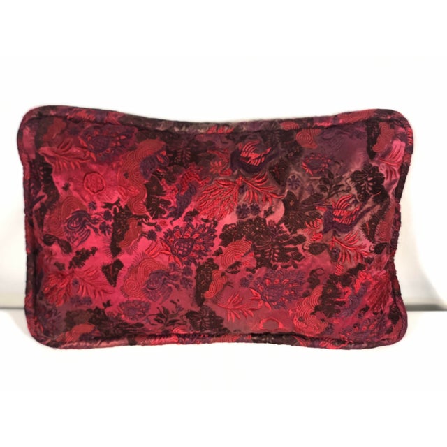 Traditional Richard Fischer Collection Embroidered Velvet Pillows -Set of 2 For Sale - Image 3 of 8