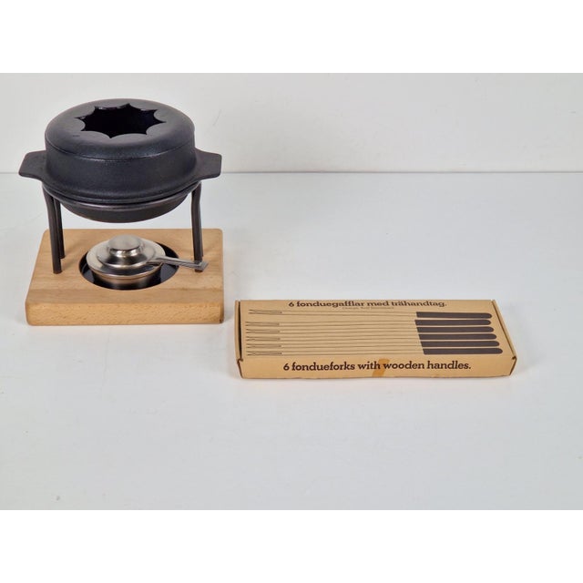 Vintage Danish Fondue Pot from Kosta Boda, Sweden, 1960s, Set of 2 For Sale - Image 9 of 16