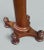 Wood Antique Mahogany Marble Topped Lamp Victorian English Side Occasional Table 19Ct For Sale - Image 7 of 7
