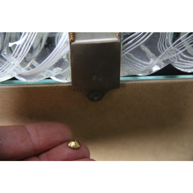 Large White Filigree Murano Glass Photo Frame from Venini, 1950s For Sale - Image 12 of 14