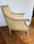 French Raffia & Grey Painted Wood Club Chair by Oly Studio For Sale - Image 3 of 11