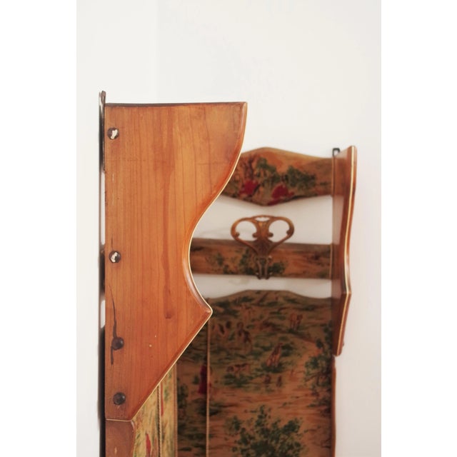Beech & Velvet Corner Coat Rack, 1950s For Sale - Image 18 of 18