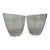 Vintage Clear Tilted Whisky Glasses - a Pair For Sale
