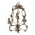 Vintage Wendy Bellissimo Teaberry 4 Light Shabby Chic Chandelier For Sale
