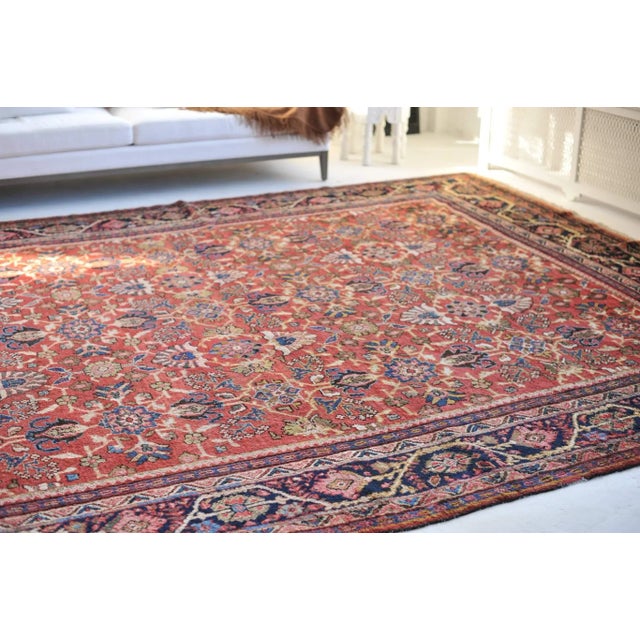 Name: Kavon Size: 10.8 x 14.1 Pile: Low with patina About: Really pretty all-over Antique rug with so many people colors...