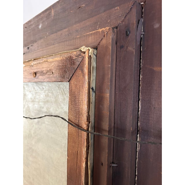 Large Antique Victorian Adirondack Landscape Oil Painting Mountain Lake With Sailboats in Ornate Gold Frame For Sale - Image 10 of 11