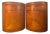 Late 20th Century Baker Furniture Modern Art Deco Primavera Oval Nightstands, Pair For Sale