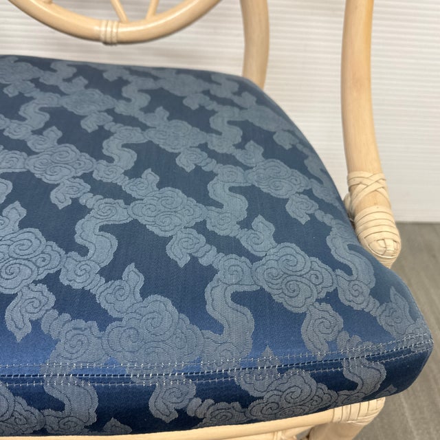 Elinor McGuire for McGuire Furniture Crackled Ice Dining Chairs, Pair For Sale - Image 11 of 12