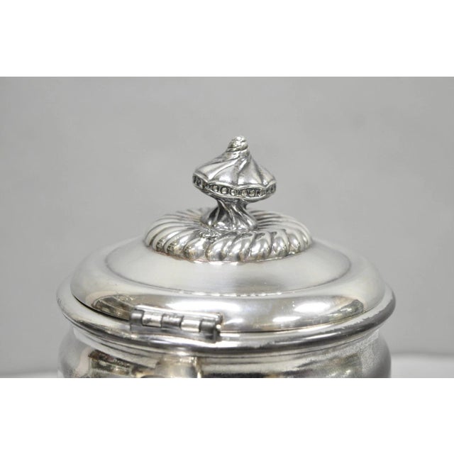 Early 20th Century Wilcox Silver Plate Co Art Nouveau Silver Plated Duck Handle Coffee Pot Pitcher For Sale - Image 13 of 18