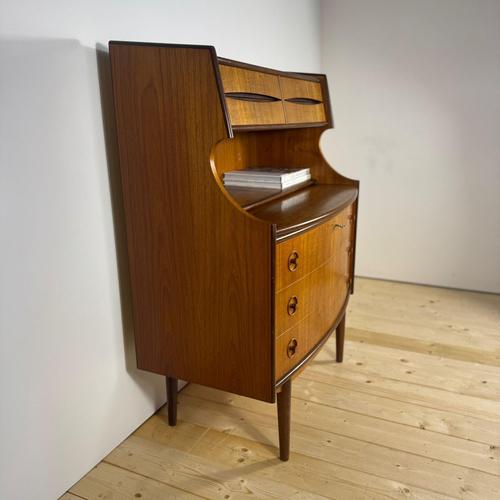 Danish Teak Pull-Out Desk, 1960 For Sale - Image 4 of 14