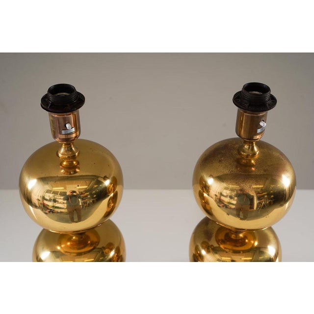 Mid-Century Modern Mid-Century Swedish Table Lamps in Brass attributed to Stilarmatur Tranås, 1960s, Set of 2 For Sale - Image 3 of 7