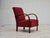Art Deco Danish Armchair in Red Furniture Wool and Beech Wood, 1950s For Sale - Image 18 of 18