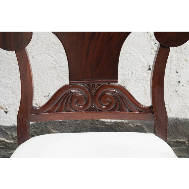 1920s 1920s Set of 8 Swedish Karl Johan Biedermeier Revival Dining Chairs For Sale - Image 5 of 7