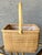 Nantucket-Style Late 20th-Century Sewing Basket With Pocketed Interior Drawstring Liner For Sale - Image 12 of 12