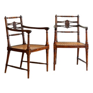 Wooden Chairs with Vienna Straw, 1890s, Set of 2 For Sale
