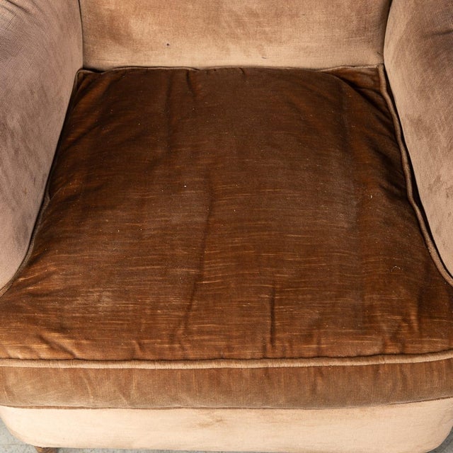 Vintage Italian Velvet Wingback Armchairs, 1960, Set of 2 For Sale - Image 11 of 18