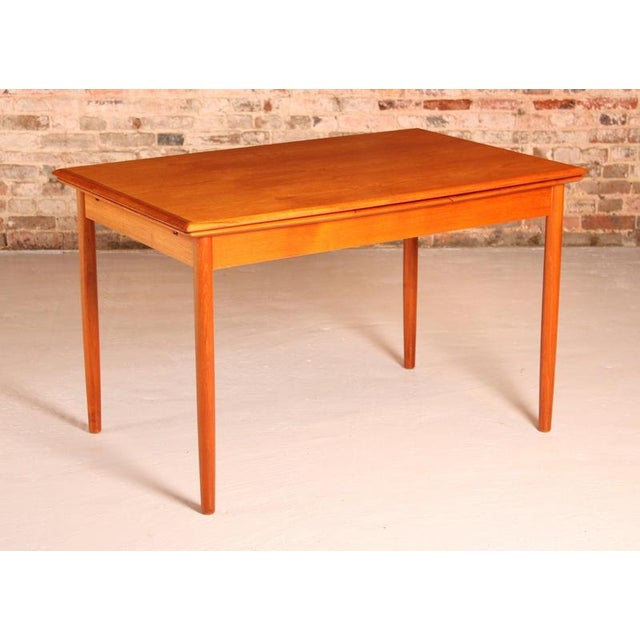 Mid-Century Danish Extendable Teak Dining Table, 1970s For Sale - Image 3 of 12