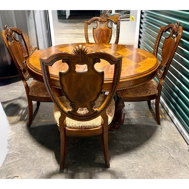 Wood Late 20th Century A.r.t. Old World Dining Set For Sale - Image 7 of 12