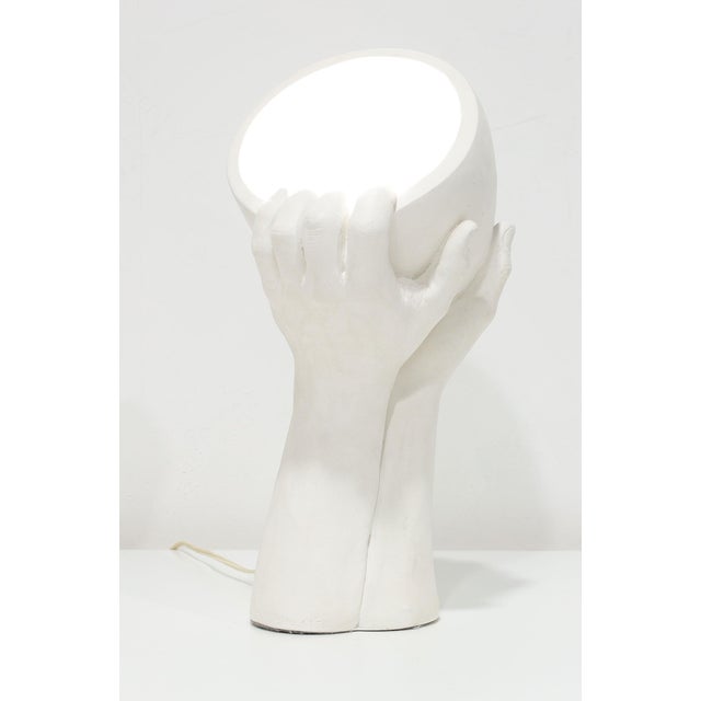 White Richard Etts (B. 1941) Plaster Spot Light, Signed and Dtd. 1974 For Sale - Image 8 of 10