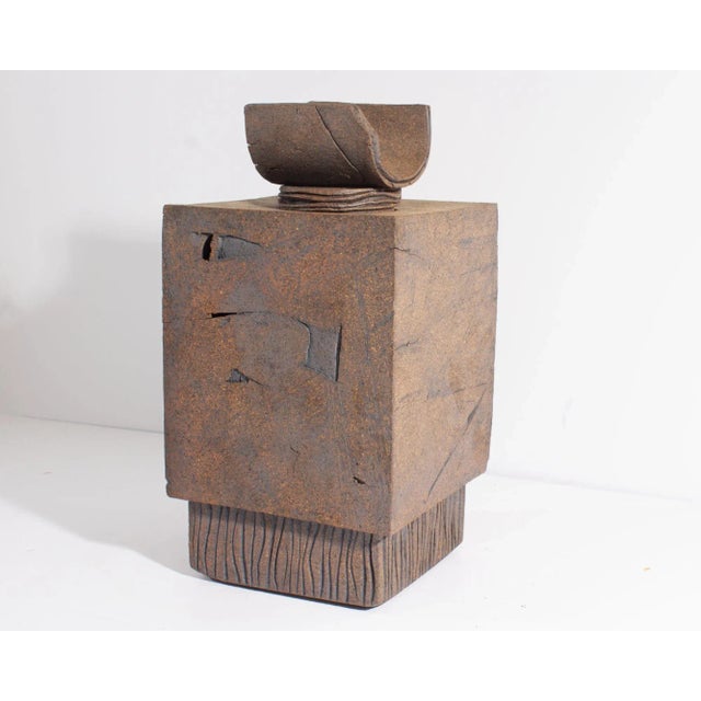 1990s Gerald G. Boyce Signed 1992 Studio Pottery Lidded Vessel For Sale - Image 5 of 8