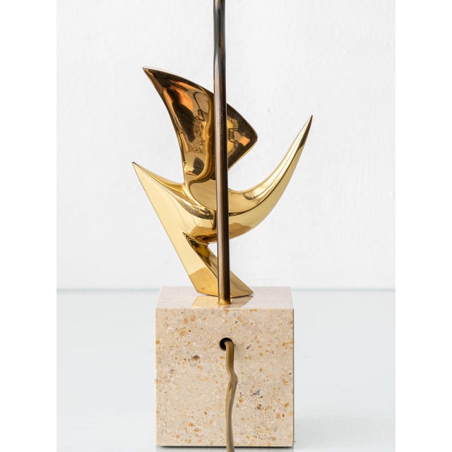 Philippe Jean Sculptural Brass Bird Table Lamps, Signed Limited Editions, 1980, Set of 2 For Sale - Image 16 of 18