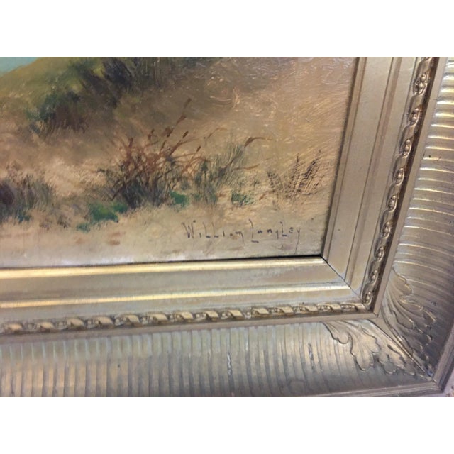 Early 20th Century Welsh Landscape Oil Painting by William Langley, Framed For Sale - Image 12 of 13