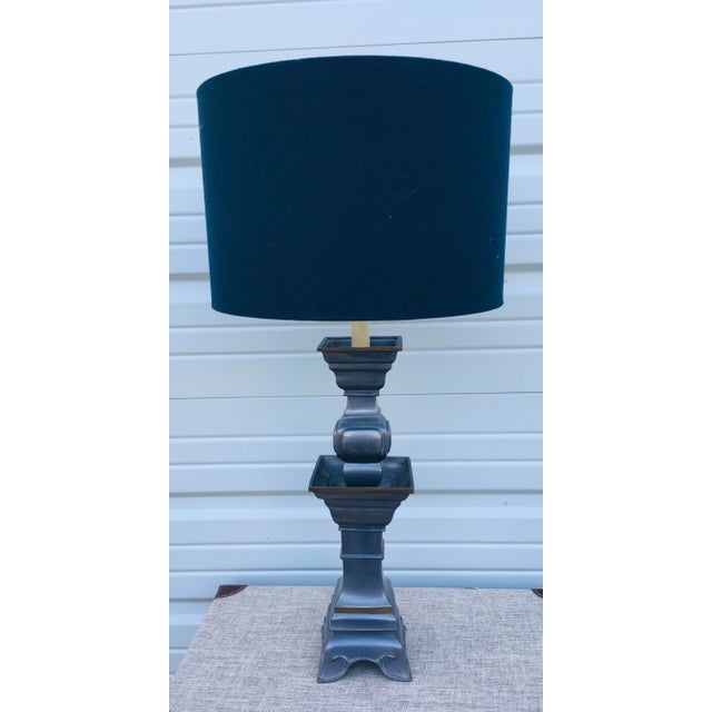 Mid Century Asian Style Lamp in the Manner of James Mont. For Sale - Image 12 of 12