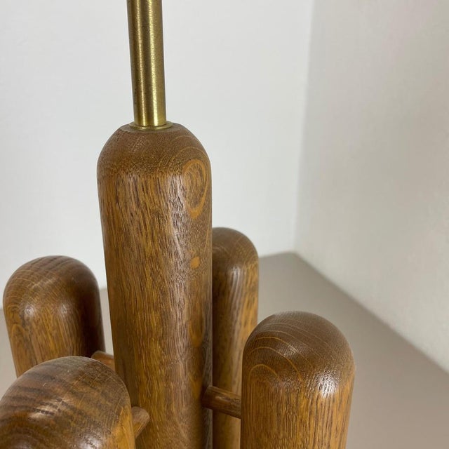 Organic Sculptural Wooden Rocket Table Light from Temde, Germany, 1970s For Sale - Image 10 of 18