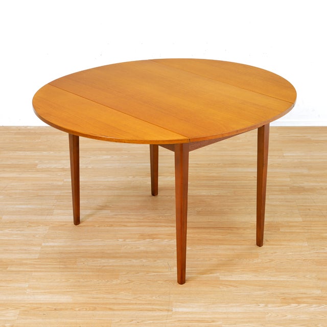 1960s Mid Century Teak Drop Leaf Dining Table For Sale - Image 12 of 12