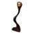 20th C. Mid-Century Modern Hand-Carved Wood "Loch" Sculptural Table Clock by Rick Sherman For Sale