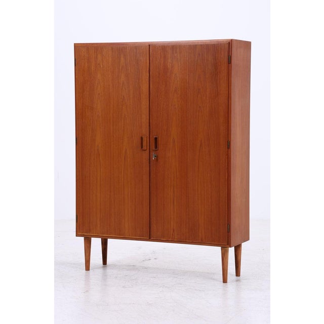 1960s Vintage Danish Teak Linen Cabinet by Børge Mogensen, 1960s For Sale - Image 5 of 14