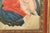 Blue Our Lady of Refuge for Sinner, Oil on Tin, 19th Century For Sale - Image 8 of 10