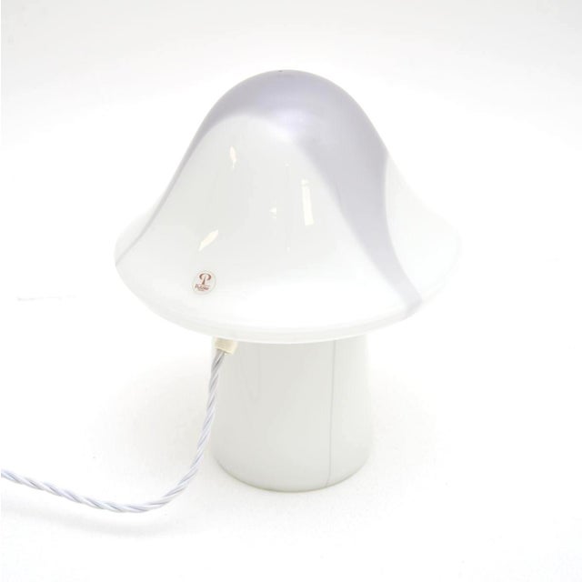 1970s Vintage Murano Glass Mushroom Table Lamp from Peill and Putzler, 1970s For Sale - Image 5 of 5