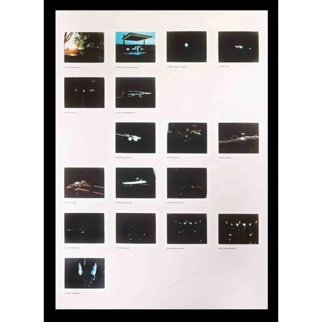 Night Driver is a contemporary artwork realized by Mario Schifano in the 1970s. Hand-signed and titled on the lower...