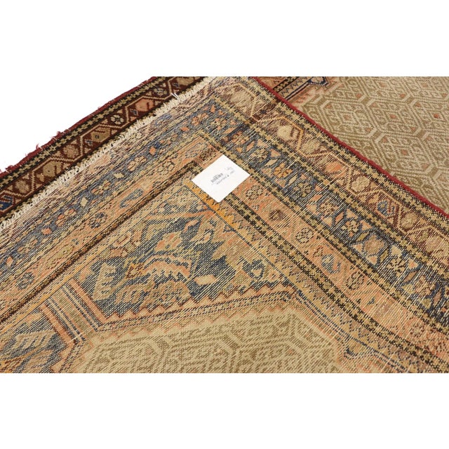 Early 20th Century Antique Persian Malayer Runner - 03'03 X 06'04 For Sale - Image 5 of 9
