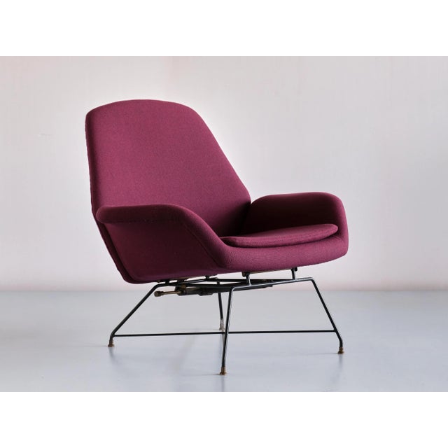 Mid-Century Modern Italian Lotus Adjustable Lounge Chair by Augusto Bozzi for Saporiti Italia, 1960s For Sale - Image 3 of 15