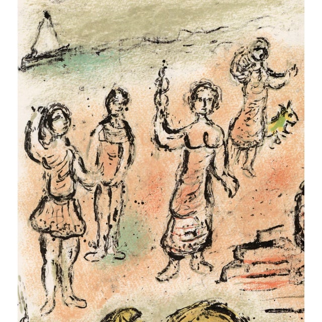 Modern Marc Chagall, Assembly of the Gods, from Odyssey, 1989, Lithograph For Sale - Image 3 of 11