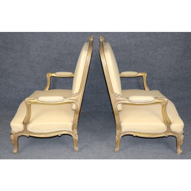 Late 19th Century French Pair of French Louis XV Marquis For Sale - Image 4 of 15