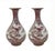 A Pair of Extremely Rare Jingdezhen Yuan or Early Ming Dynasty Underglaze Red Vases With White Relief Dragon Designs. For Sale - Image 11 of 11