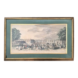 Versailles Park Scene by the Grand Trianon Lithograph For Sale