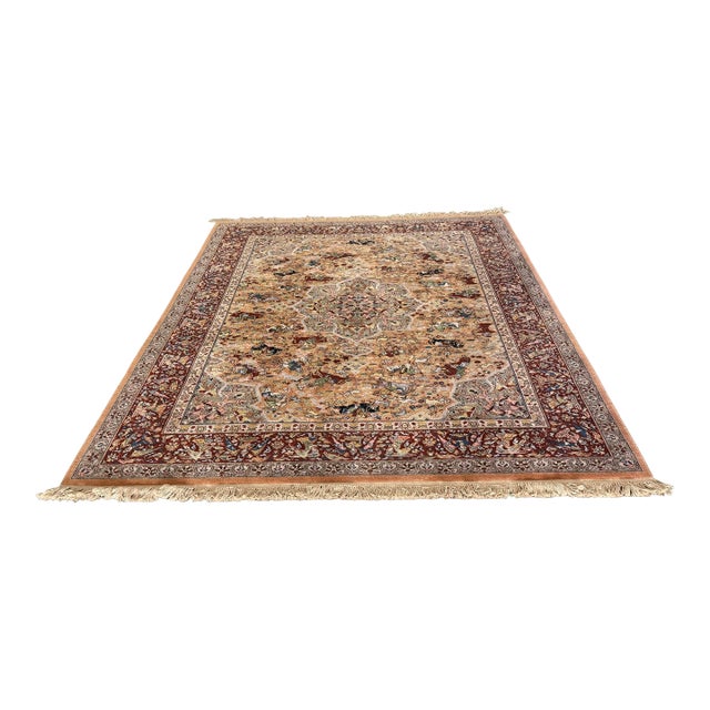 8ft 8 in X 12ft Karastan Persian Hunting Wool Area Rug For Sale