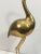 Decorative Brass Ibis on Wooden Stands - A Pair For Sale - Image 10 of 13