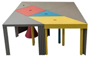 Tangram Tables by Massimo Morozzi for Cassina, 1980s, Set of 7