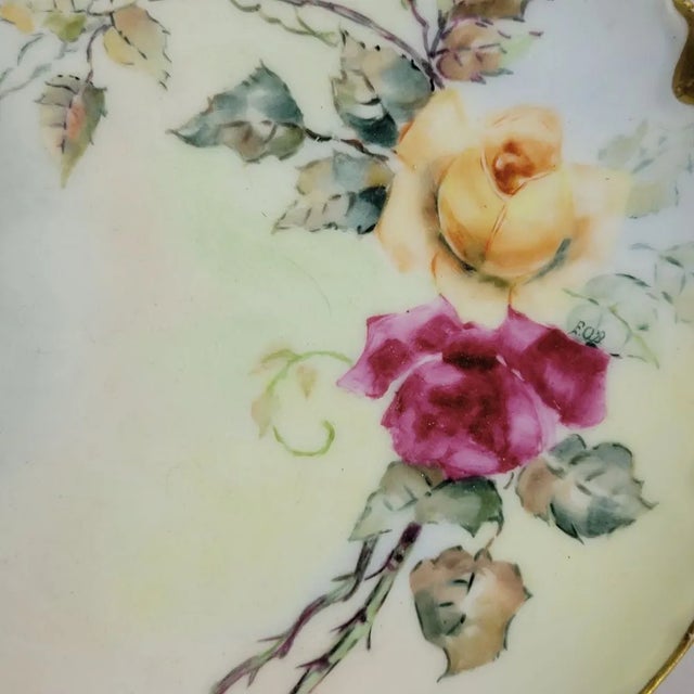 Antique Hand Painted Haviland French Limoges Plates - a Pair For Sale In Raleigh - Image 6 of 7